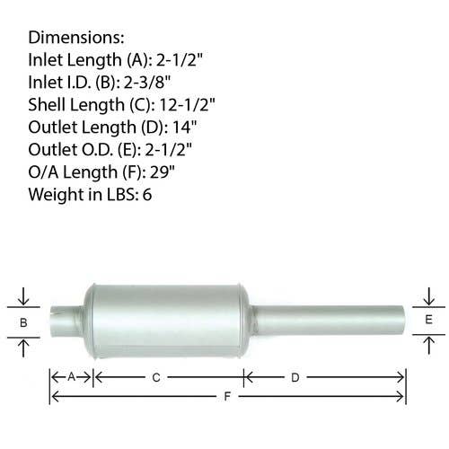 115413 | Muffler | CockShutt / CO OP 40 50 560 570 |  | TGO7530