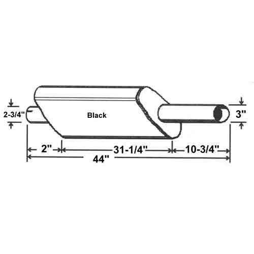 Muffler fits Ford 8000 8200 8400 8600 8700 D5NN5230S FO-27