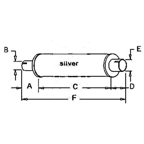 Muffler fits Gleaner E E3 71131701 Muffler fits Gleaner E E3 71131701