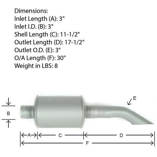 120193 | Muffler | International | Farmall | IH 715 |  | 401776R1 | 548369R1