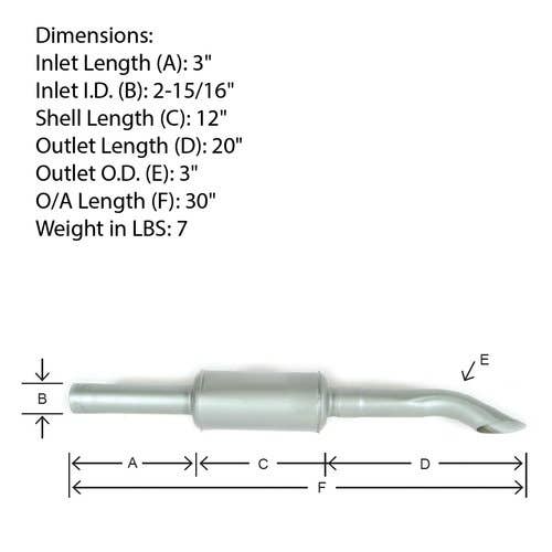 120194 | Muffler | International | Farmall | IH 815 |  | 531852R1