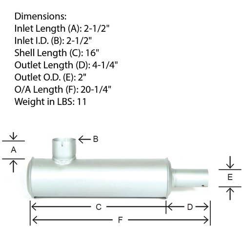 111689 | Muffler | John Deere 45 |  | AP2619H