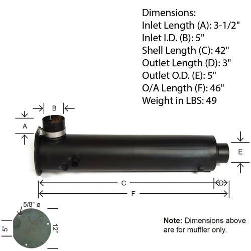120184 | Muffler | John Deere 8570 8770 8870 |  | RE58615 | RE52167 | RE58231