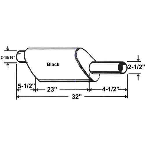 Muffler fits Oliver 1650 1655 1750 1755 1855 1850 30-3040828 303040828 Muffler fits Oliver 1650 1655 1750 1755 1855 1850 30-3040828 303040828