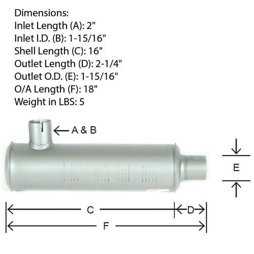 120217 | Muffler | Oliver 25 |  | 404791D