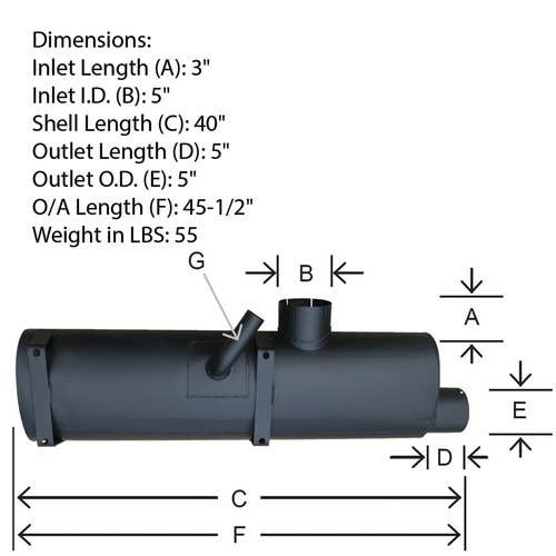 124279 | Muffler | Versatile 936 946 956 976 |  | V108094