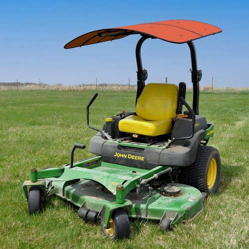 135083 | Red Rooster® Tractor & Mower Sun Shade Canopy - ROPS MT - 48"x52" - Orange | sunshade | sun shade |