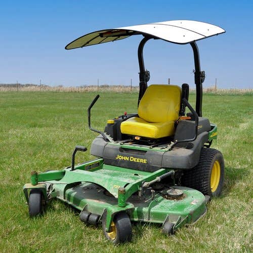 135084 | Red Rooster® Tractor & Mower Sun Shade Canopy - ROPS MT - 48"x52" - White | sunshade | sun shade |