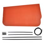 135201 | Red Rooster® Tractor & Mower Sun Shade Canopy - Replacement Top - 48"x52" - Orange |