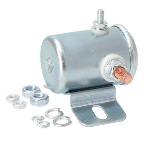 150223 | Starter Solenoid - Prestolite Style - 3 Terminal - 12 Volt - Metal Body | Allis Chalmers D10 D12 D14 D15 D17 D19 D21 |  | 70237136 | A57068 | 896217C1 | 1019398M91 | 10A19004 | 101059AS | 70241265 | 70261441 | 71127992 | 74042622 | A21045