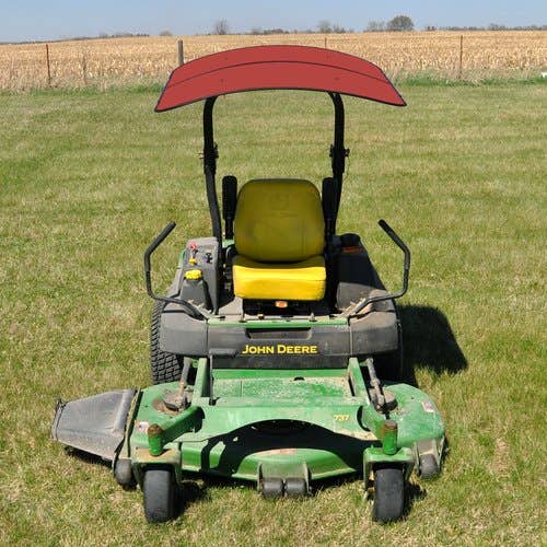 135076 | Red Rooster® Tractor & Mower Sun Shade Canopy - ROPS MT - 44"x44" - Red |