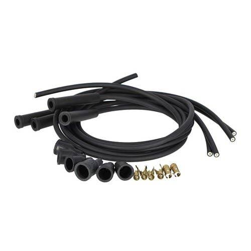 Spark Plug Wire Set - 4 Cylinder - Carbon Core - Straight Boots fits John Deere fits Case fits International fits Massey Ferguson fits Ford Spark Plug Wire Set - 4 Cylinder - Carbon Core - Straight Boots fits John Deere fits Case fits International fits Massey Ferguson fits Ford