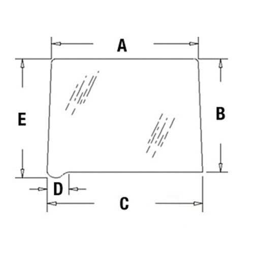Cab Glass - Right Hand or Left Hand - Rear Quarter Window fits International Hydro 100 1566 1568 766 966 1066 1466 1468 109168C1 Cab Glass - Right Hand or Left Hand - Rear Quarter Window fits International Hydro 100 1566 1568 766 966 1066 1466 1468 109168C1