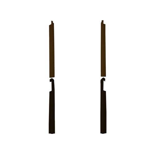 Cab Foam Post Cover Kit - Sailcloth Tan and Multi-Brown fits John Deere 5200 5210 5300 5310 5400 5410 5500 5510 R129145 R129146 R129143 R129144