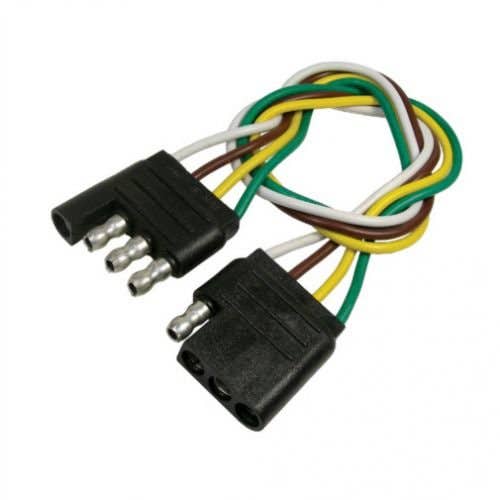 155038 | Pre Wired Molded Trailer Connector 4 Way 12" 16 Gauge |