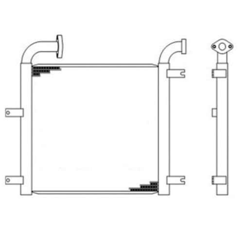 Oil Cooler - Hydraulic fits Komatsu PC78US-6 PC78US-6 21W0341120 Oil Cooler - Hydraulic fits Komatsu PC78US-6 PC78US-6 21W0341120