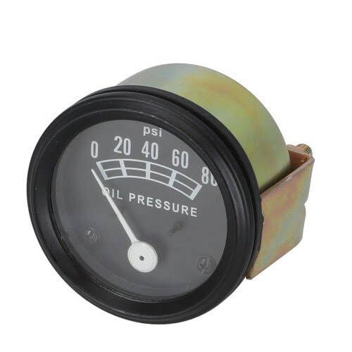 Oil Pressure Gauge Black Bezel fits John Deere 70 720 730 820 830 AF2729 fits Case D26894 fits International 3644664R92 fits Massey Ferguson 506902M92