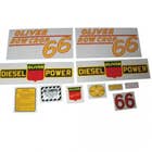 102869 | Oliver 66 Row Crop Decal Set | Diesel | Yellow | Mylar | Oliver 66 |