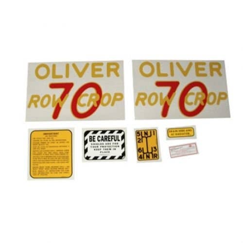 70 Row Crop Decal Set Mylar fits Oliver 70 70 Row Crop Decal Set Mylar fits Oliver 70