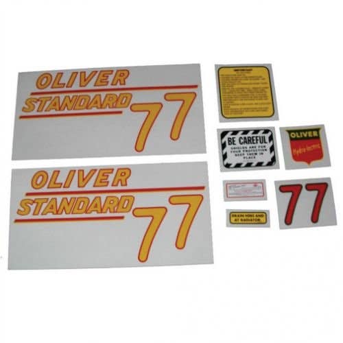 77 Standard Decal Set Yellow Mylar fits Oliver 77 