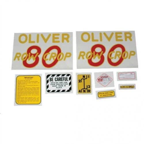102864 | Oliver 80 Row Crop Decal Set | Mylar | Oliver 80 |