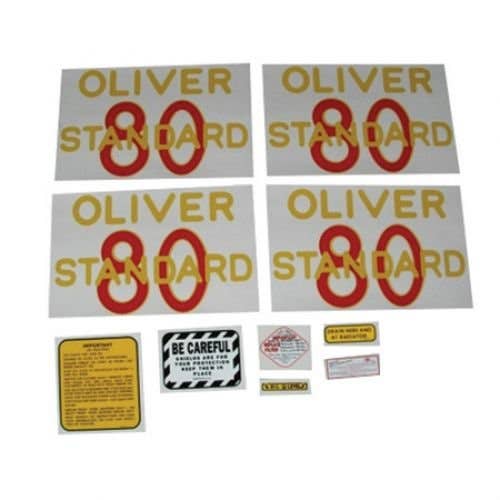 80 Standard Decal Set Mylar fits Oliver 80 80 Standard Decal Set Mylar fits Oliver 80
