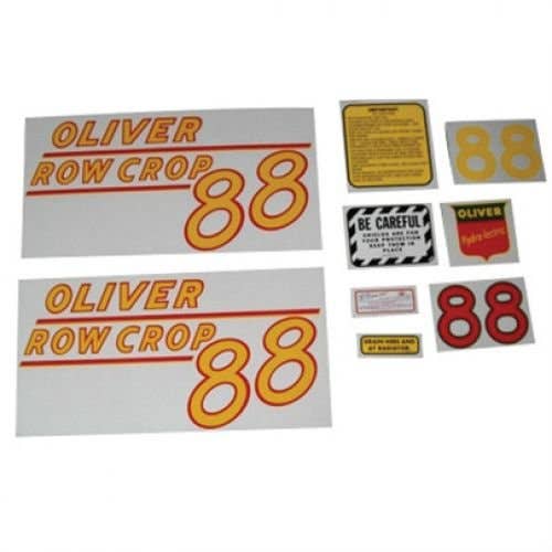 88 Row Crop Decal Set Yellow Mylar fits Oliver 88 88 Row Crop Decal Set Yellow Mylar fits Oliver 88