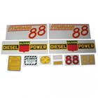 102890 | Oliver 88 Standard Decal Set | Diesel | Red | Mylar | Oliver 88 |
