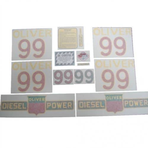 102832 | Oliver 99 Decal Set | Diesel | Vinyl | Oliver 99 |