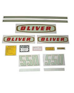 102903 | Oliver Decal Set | 550 Early Diesel | Mylar | Oliver 550 |