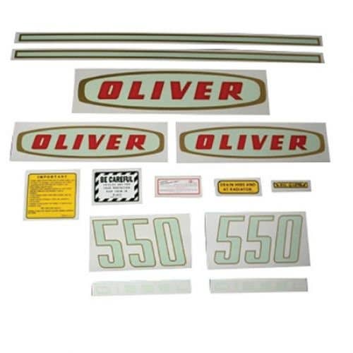 Decal Set 550 Early Diesel Mylar fits Oliver 550 Decal Set 550 Early Diesel Mylar fits Oliver 550