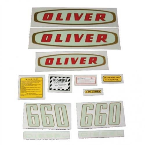 102905 | Oliver Decal Set | 660 Early Diesel | Mylar | Oliver 660 |