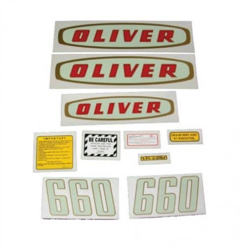 Decal Set 660 Early Mylar fits Oliver 660 