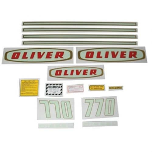 Decal Set 770 Early Diesel Mylar fits Oliver 770 