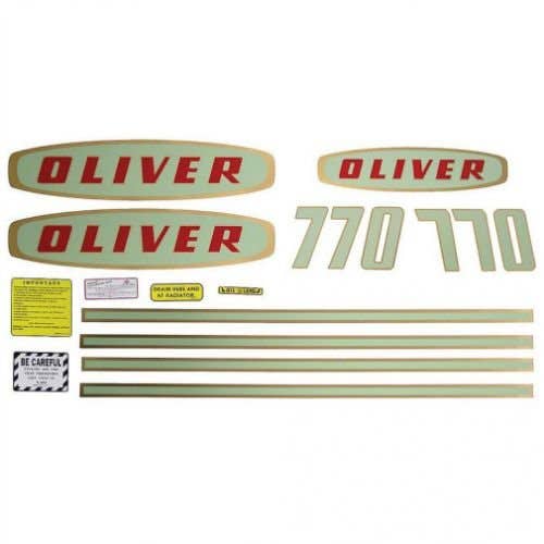 102906 | Oliver Decal Set | 770 Early | Mylar | Oliver 770 |