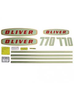 102906 | Oliver Decal Set | 770 Early | Mylar | Oliver 770 |