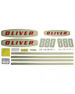 102909 | Oliver Decal Set | 880 Early Diesel | Mylar | Oliver 880 |
