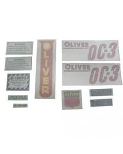 102934 | Oliver Decal Set | OC-3 | Red | Vinyl | Oliver OC3 OC3 |