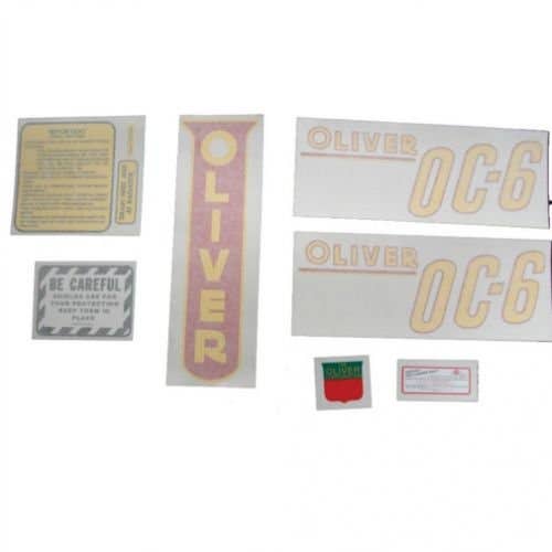 102935 | Oliver Decal Set | OC-6 | Yellow | Vinyl | Oliver OC6 OC6 |