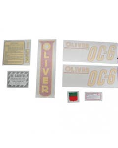 102935 | Oliver Decal Set | OC-6 | Yellow | Vinyl | Oliver OC6 OC6 |