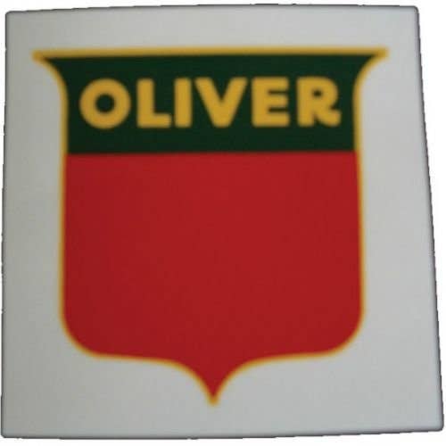 102957 | Oliver Decal Set | Shield |  3" Red & Green | Mylar | Oliver OC3 OC3 OC6 OC6 Super 44 Super 55 Super 66 Super 77 Super 88 60 66 70 77 80 88 90 99 440 550 660 770 880 950 990 995 1550 1555 1600 1650 1655 1750 1755 1800 1850 1855 1900 1950 1955 |