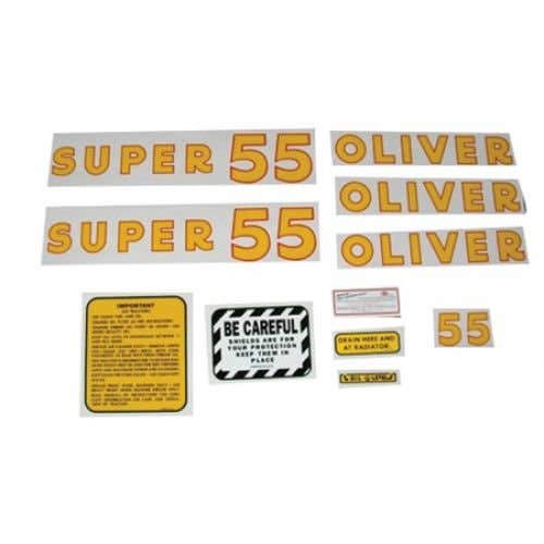 Decal Set Super 55 Mylar fits Oliver Super 55 Decal Set Super 55 Mylar fits Oliver Super 55