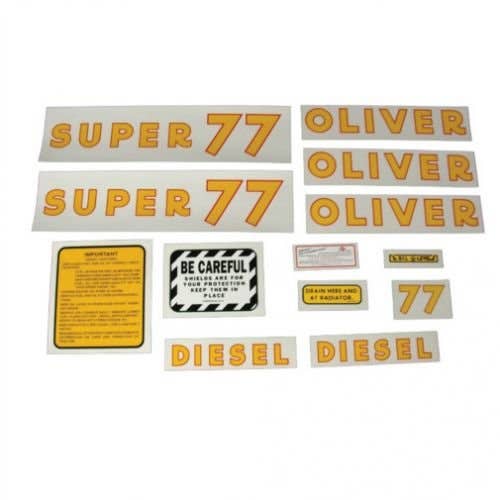 102899 | Oliver Decal Set | Super 77 Diesel | Mylar | Oliver Super 77 |