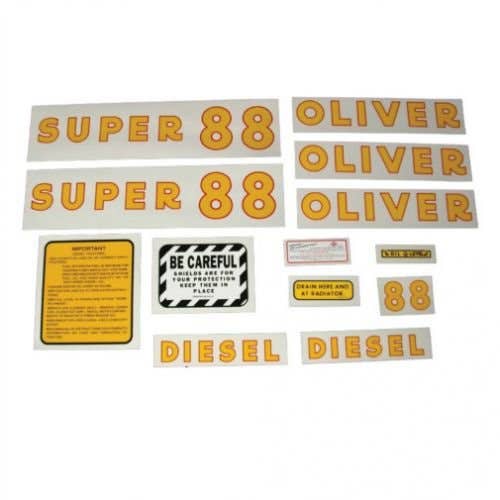 102901 | Oliver Decal Set | Super 88 Diesel | Mylar | Oliver Super 88 |