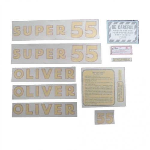 Super 55 Decal Set Vinyl fits Oliver Super 55 Super 55 Decal Set Vinyl fits Oliver Super 55