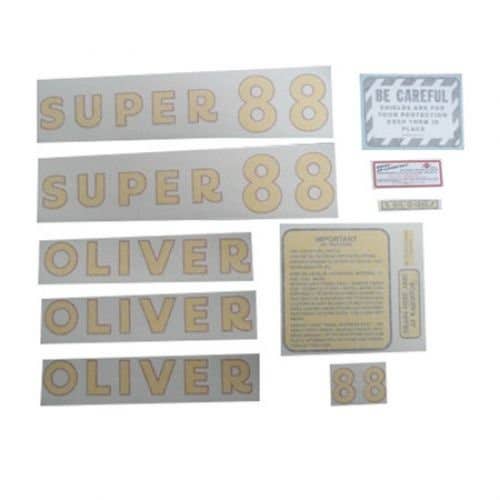 Super 88 Decal Set Vinyl fits Oliver Super 88 Super 88 Decal Set Vinyl fits Oliver Super 88