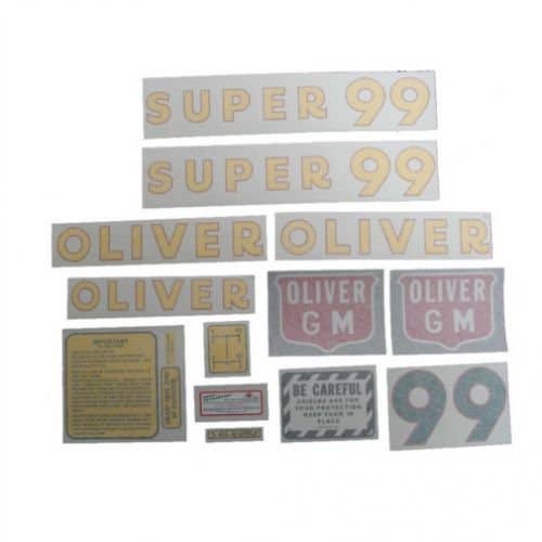 102842 | Oliver Super 99 GM Decal Set | Vinyl | Oliver Super 99 |