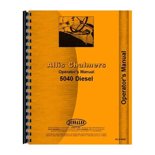 184737 | Operator's Manual | Allis Chalmers 5040 |