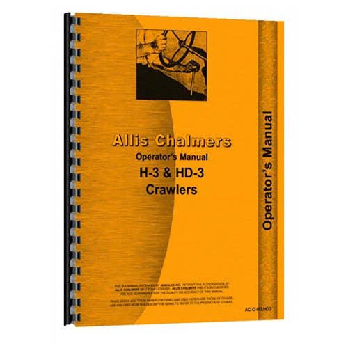 185311 | Operator's Manual | Allis Chalmers H3 HD3 HD3 |