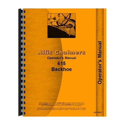 185391 | Operator's Manual | Allis Chalmers 615 615 |